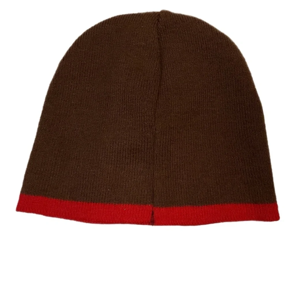 SUPERBAD movie logo promo acrylic knit beanie skull cap brown